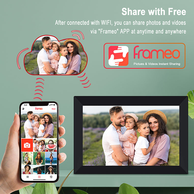 Frameo cloud photo frame WiFi digital photo frame 16G memory smart photo album - Korvel