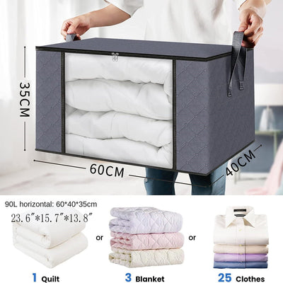 Storage Box Transparent Window Clothes Sorting Bag - Korvel
