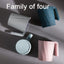 Creative Simple Mouthwash Cup INS Striped Non-Slip Water Cup Double-Layer Plastic Handle Thread Couple Mouthwash Toothbrush Cup - Korvel