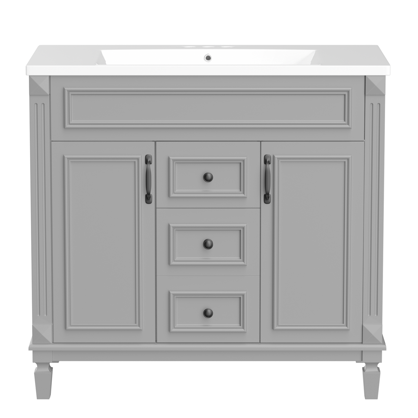 36'' Modern Bathroom Vanity with Soft Closing Doors