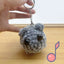 Chenille singing sad hamster keychain pendant Hamster emotional comfort doll - Korvel