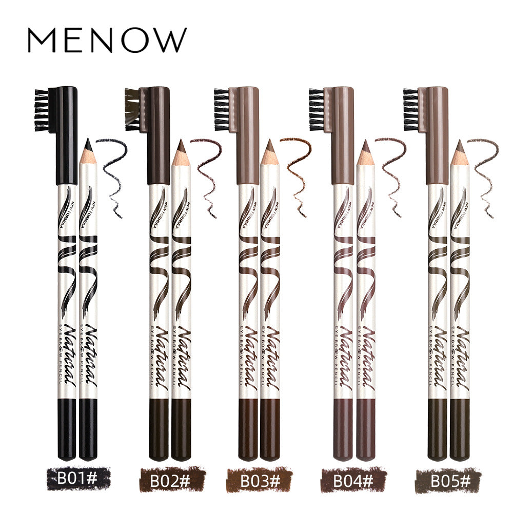 Meinuo P135 Eyebrow Pencil Fine Eyebrows 12 Five-Color Roots - Korvel