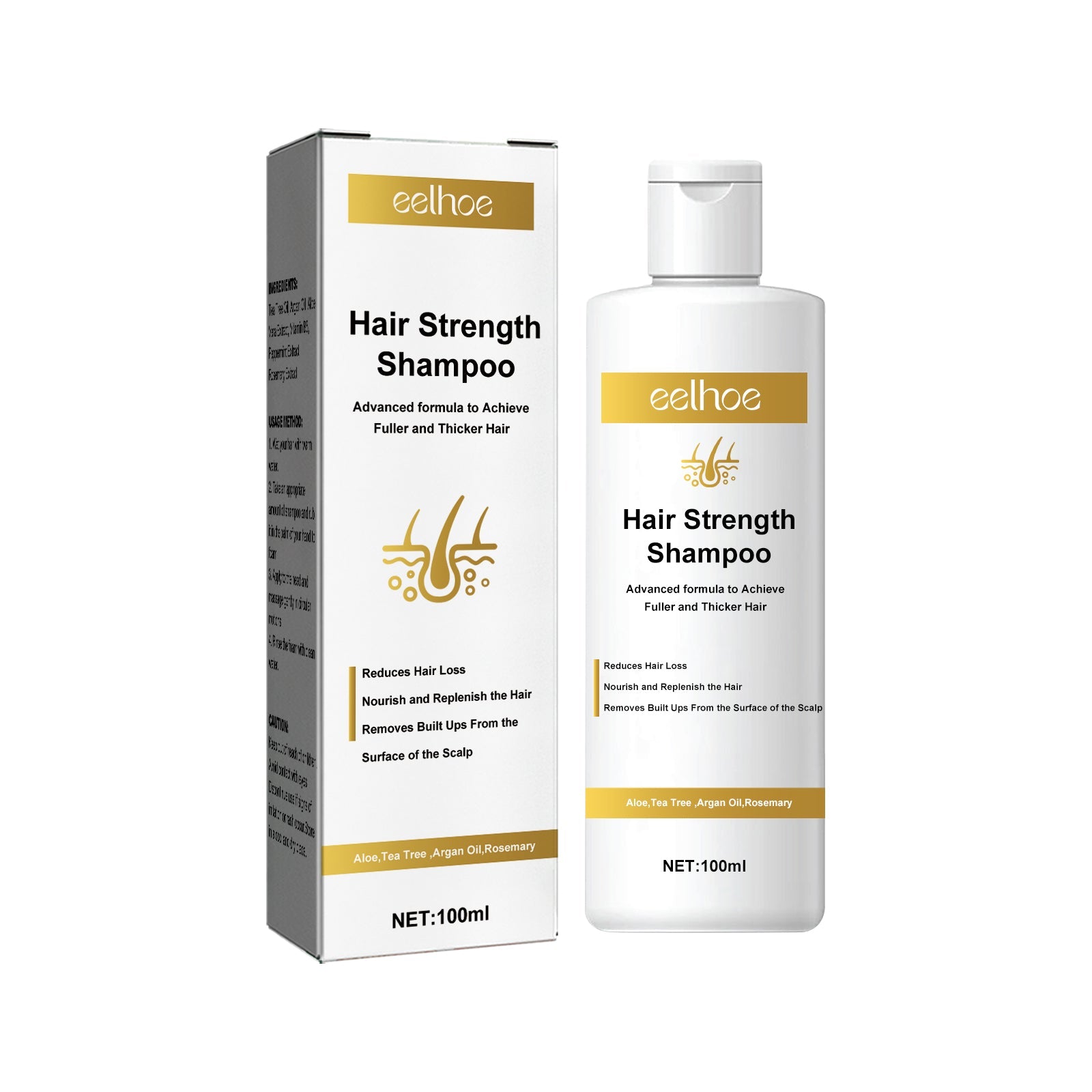 Tight Hair Shampoo Hair Cleansing Massage Scalp To Prevent Loose Tight Hair Roots Strong And Solid Hair Shampoo - Korvel