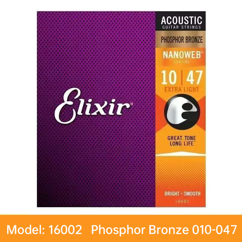 Acoustic Guitar Strings: 80/20 Bronze with NANOWEB Coating, Long - lasting Bright Tone, Comfortable Feel, Medium 13 - 56 - Korvel