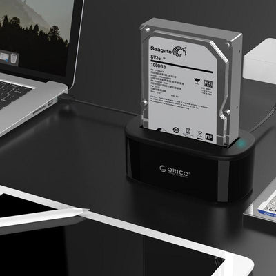 ORICO 6218US3 External HDD Docking Station 5Gbps USB 3.0 to SATA HDD Case Support UASP for 2.5/3.5 inch HDD/SSD 8TB - Korvel