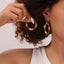 Titanium Steel Twisted Earrings - Korvel