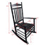 Chaise Berçante Noire Premium pour Adultes pour Espaces Extérieurs