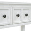 TREXM Rustic Entryway Console Table - 60" Long with Storage