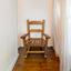 Silla mecedora blanca para niños - Uso interior y exterior