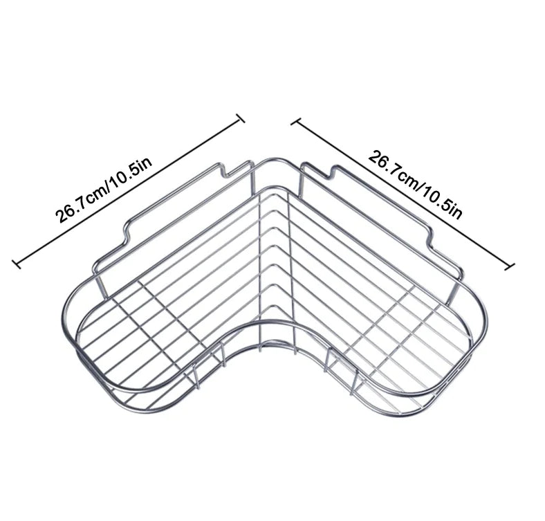 Triangular Shower Caddy Shelf - Premium Bathroom Organizer