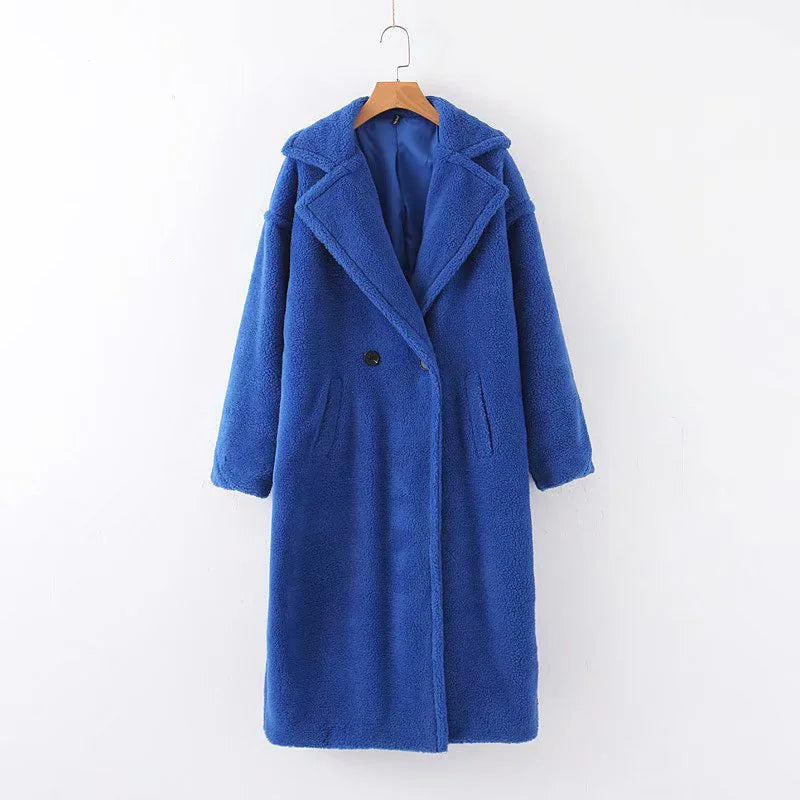 Chaqueta de Teddy de Piel Sintética de Lujo para Mujer