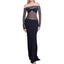 Elegant Sheer Maxi Dress with Long Sleeves