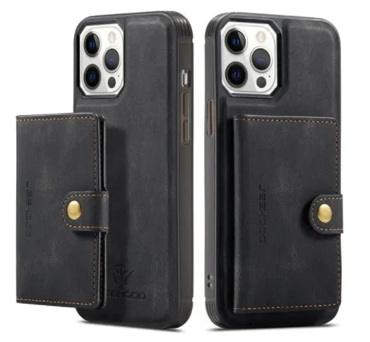 Luxury Magnetic Safe Leather Case for iPhone