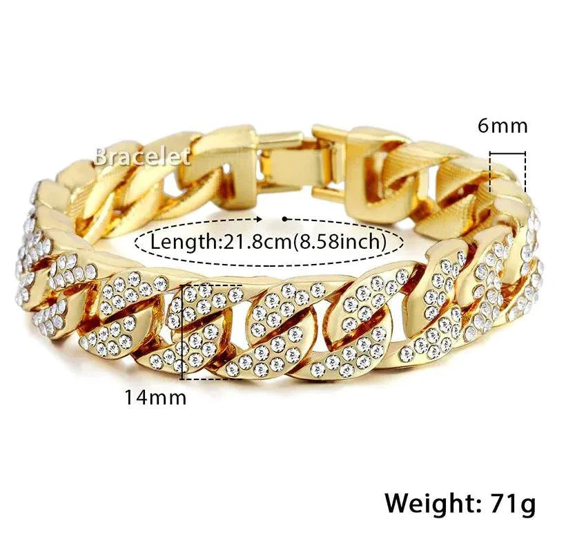 Men's Luxe Gold Chain Bracelet