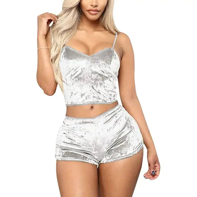 Conjunto de Pijamas de Satén para Damas - Comodidad Lujosa para Cada Noche