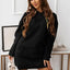 Women's Solid Color Casual Sports Hoodie Sweater