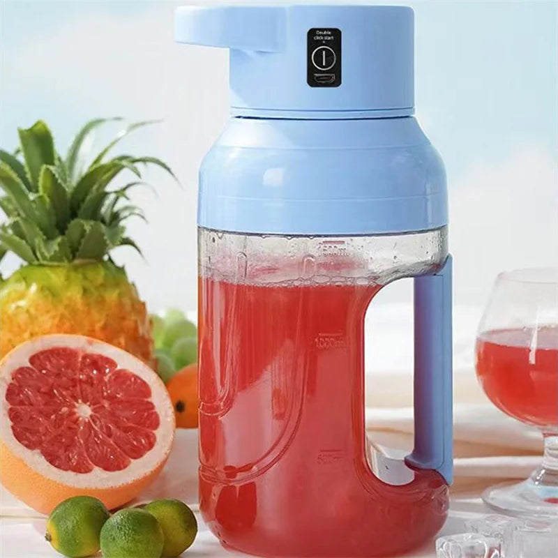 Portable Electric Juicer with 1500ml Capacity - USB Rechargeable