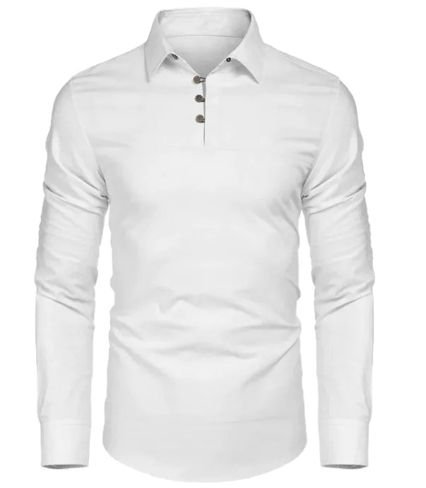 Men's Premium Cotton Linen Long Sleeve Shirt