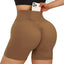 Shorts de Yoga Sin Costuras de Cintura Alta para Mujeres