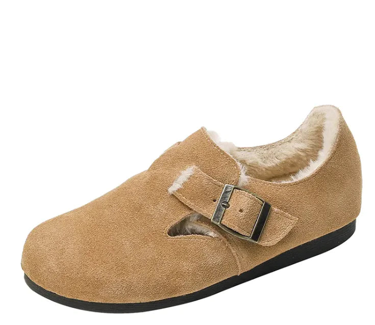 Zapatos de Invierno de Cuero Plush Chic