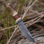 Exquisite Custom Damascus Steel Hunting Knife with Premium Handle Materials - Korvel