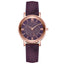 Montre à Quartz Élégante pour Femmes avec Bracelet en Cuir