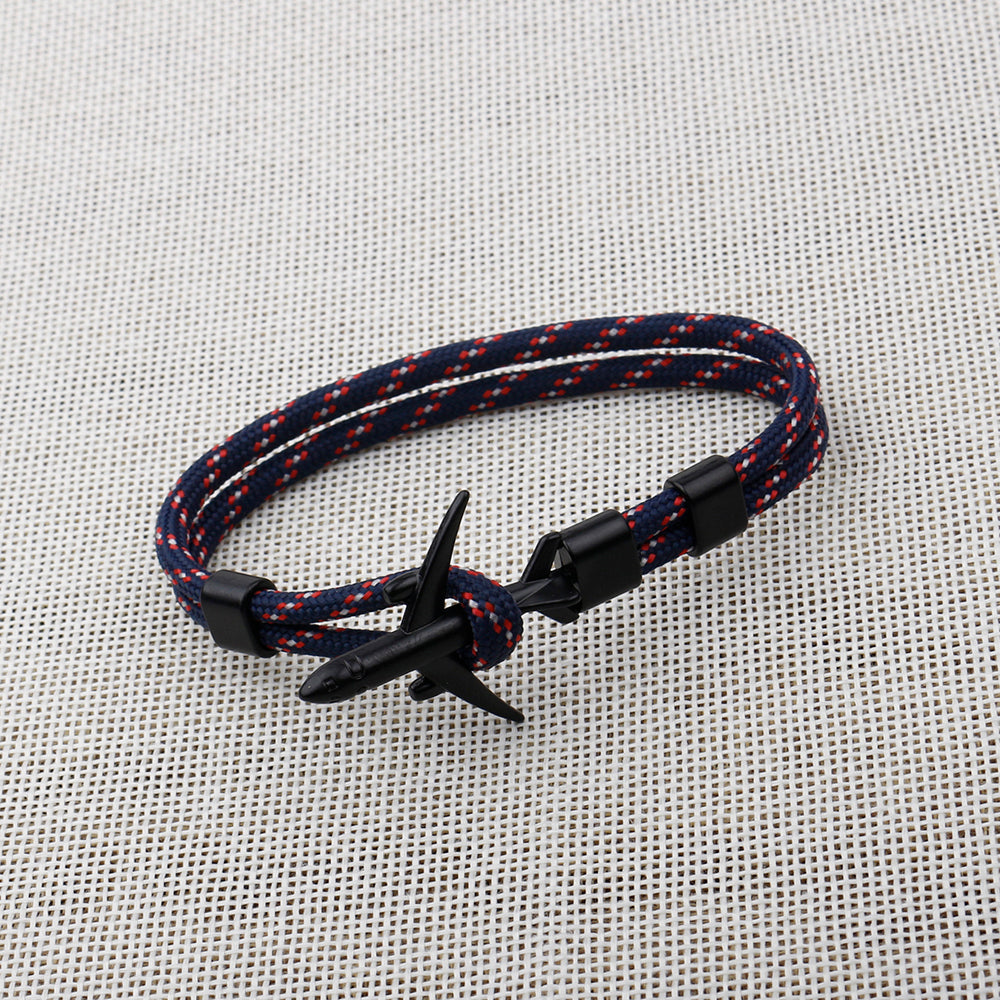 Pulsera de Ancla de Avión de Moda Moderna para Hombres y Mujeres