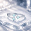 Anillo de Ópalo Translúcido de Plata Esterlina 925 para Mujeres