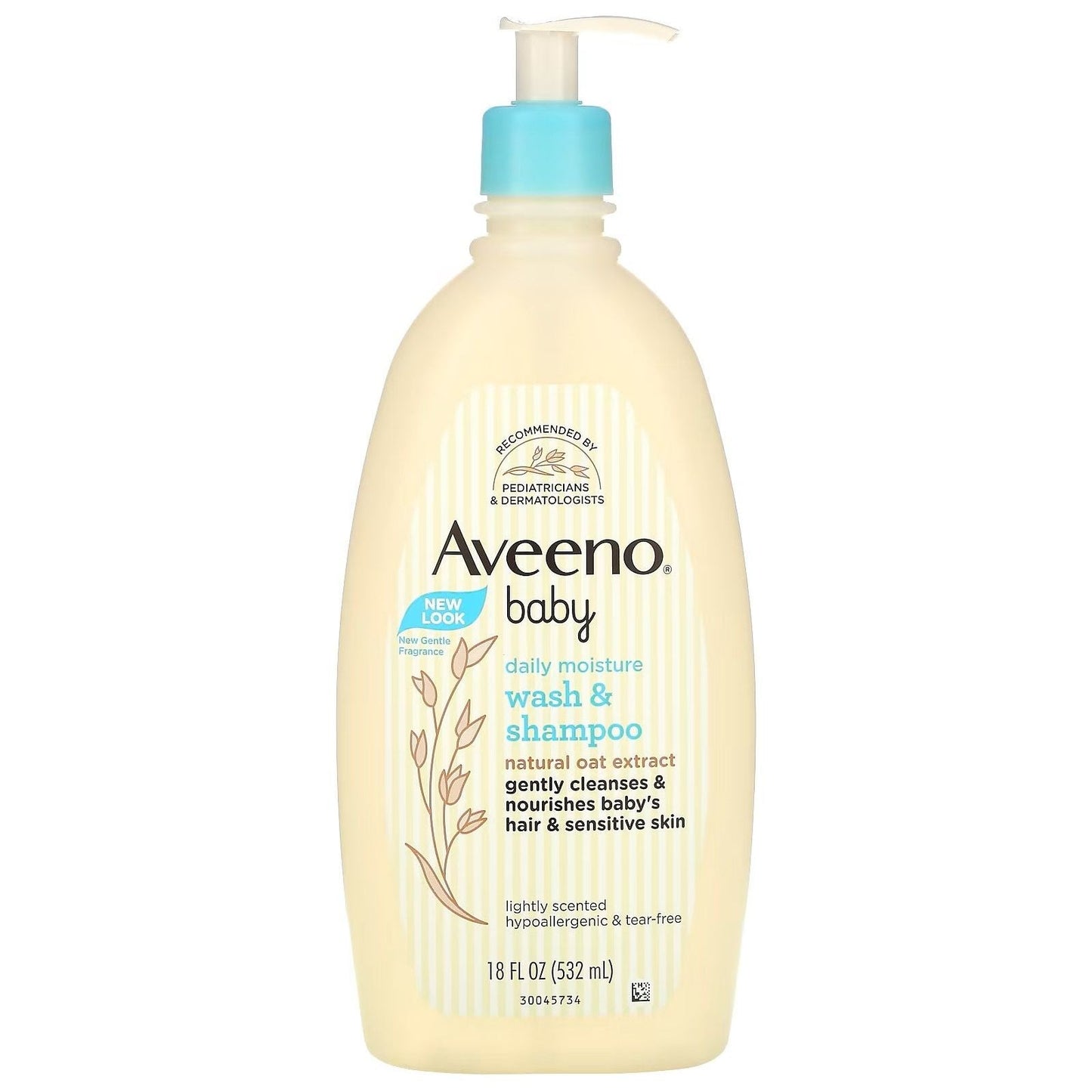 Aveeno Baby Gel Douche et Shampooing Hydratant Quotidien avec Extrait d'Avoine - 8 Fl. Oz