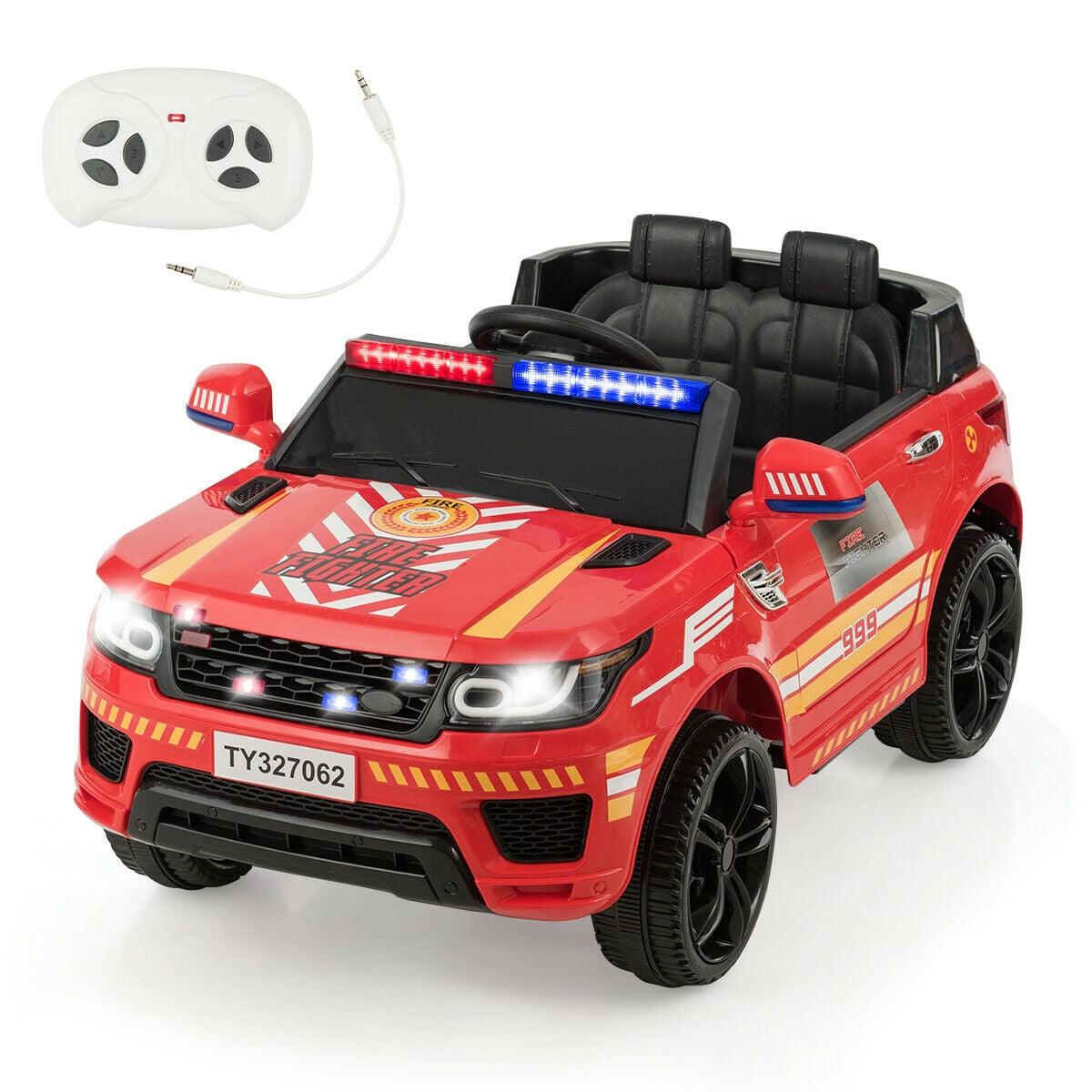 Coche eléctrico para niños de 12V con control remoto - Rojo
