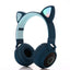 Stevvex Kids' Wireless Bluetooth Cat Ear Headphones - Pink