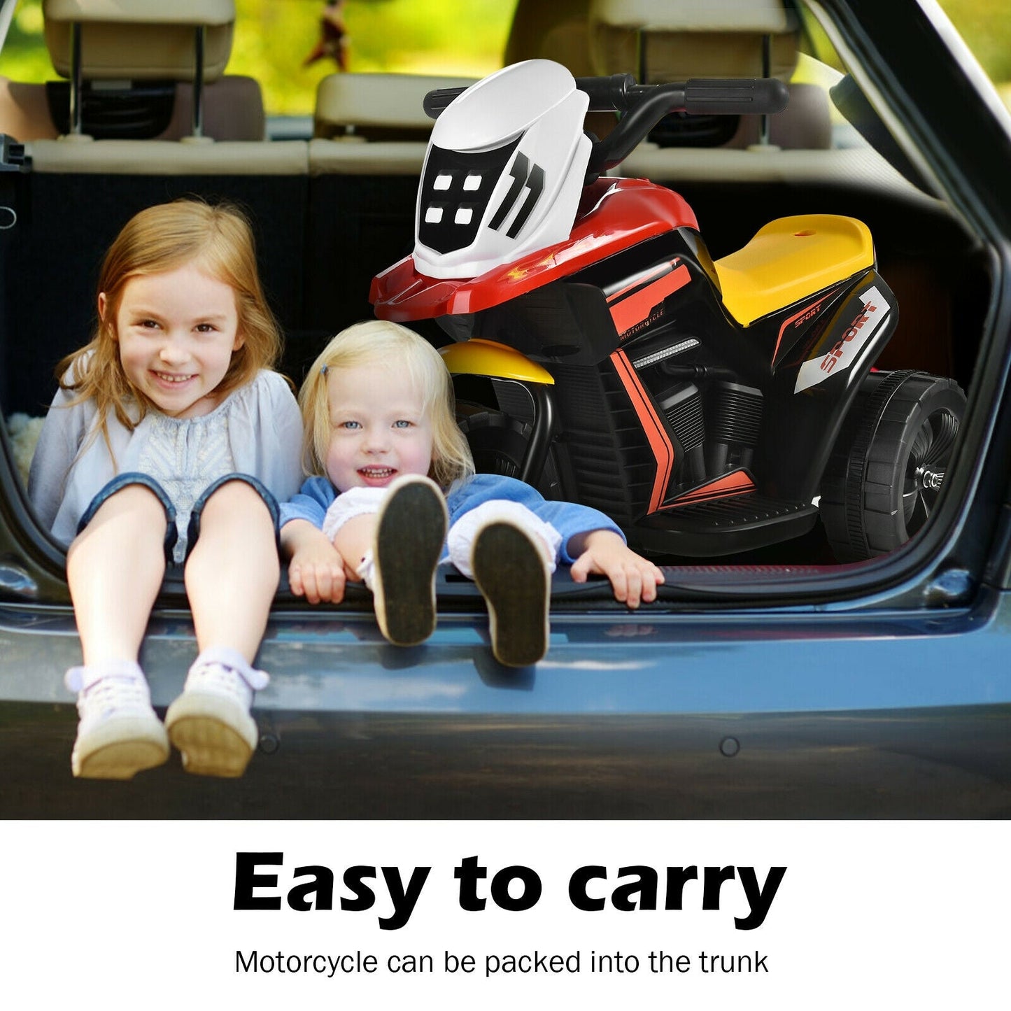 6V 3-Wheel Electric Ride-On Motorcycle Trike for Kids