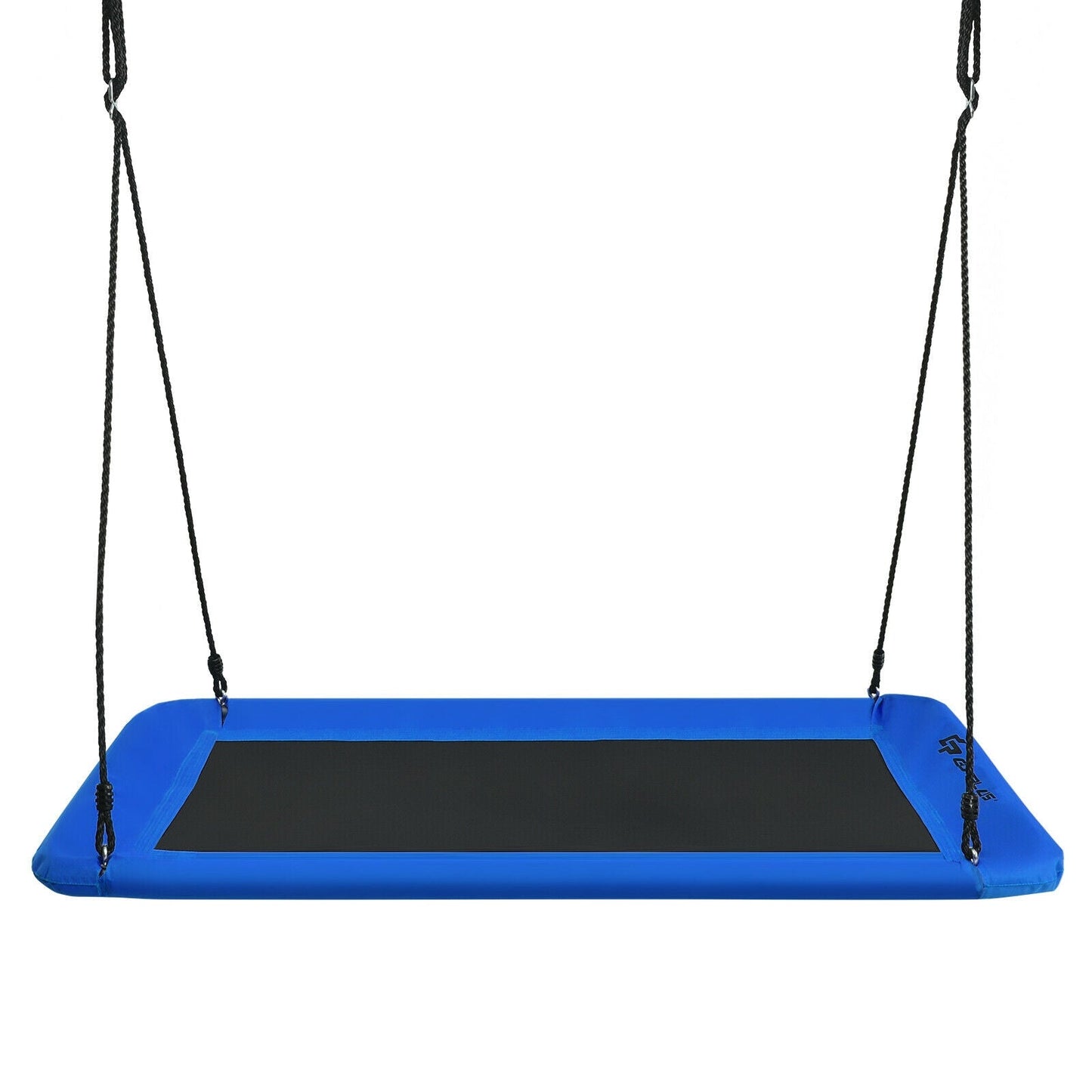 Columpio de Plataforma Azul de 60 Pulgadas con Correas de Suspensión
