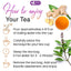 Bolsitas de té premium de jengibre y tulsi | Mezcla artesanal de jengibre y hojas de tulsi y albahaca sagrada 