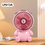 Ventilador Mini de Escritorio en Forma de Oso Creativo - Recargable por USB