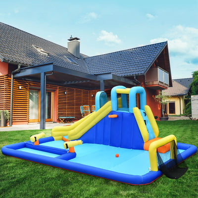 6-in-1 Inflatable Water Slide Jumping House