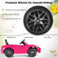 Voiture électrique pour enfants 12V avec télécommande - Rose