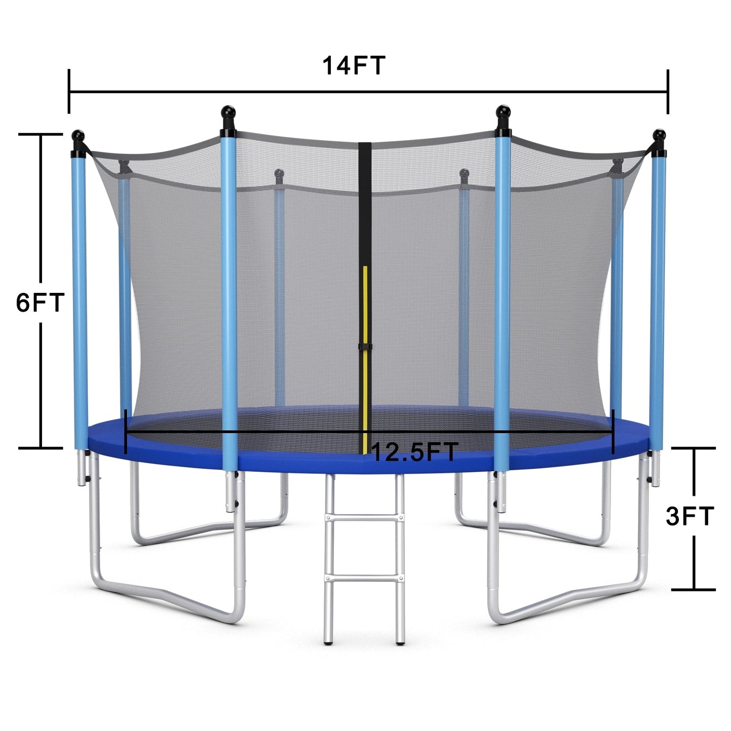 Trampolín Recreativo de 14 Pies con Red de Seguridad
