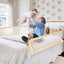 59 Inch Folding Baby Bed Rail Guard - Beige