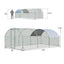 Gbruno Large Metal Chicken Coop Dome Cage - Galvanized Outdoor Enclosure