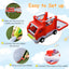Fire Truck Themed Inflatable Castle Water Park for Kids