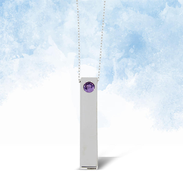 Created Alexandrite Fashion Pendant in Sterling Silver