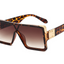 Stylish Black & White Square Sunglasses for Men & Women