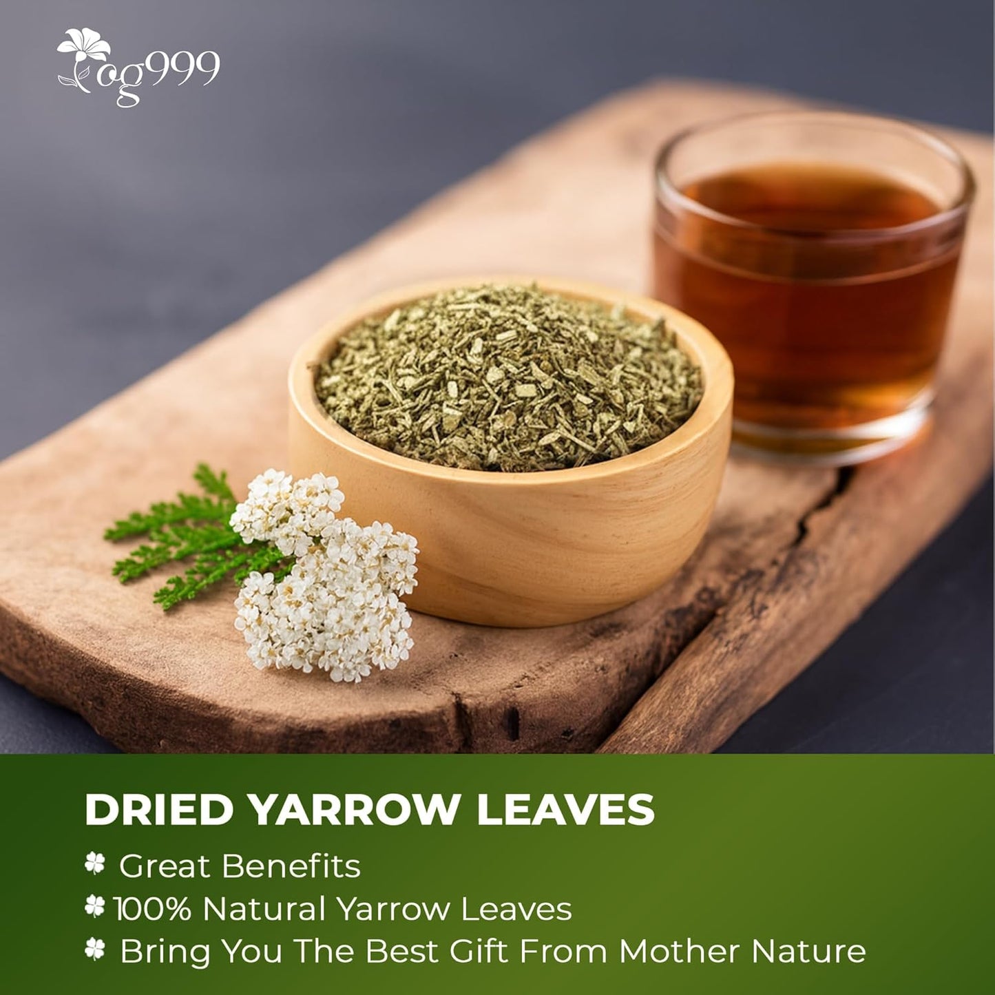 Hojas de Té de Yarrow Premium | Suelto Aromático