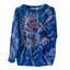 USA STITCH ♡ embroidered tie-dye sweatshirt with flag - Korvel