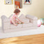 Ensemble de jeu en mousse à grimper et ramper de 9 pièces avec tissu en suède respirant - Beige