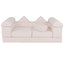 Ensemble de jeu en mousse à grimper et ramper de 9 pièces avec tissu en suède respirant - Beige