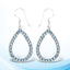 Boucles d'oreilles en argent sterling avec topaze bleue de Londres de 4,32 carats