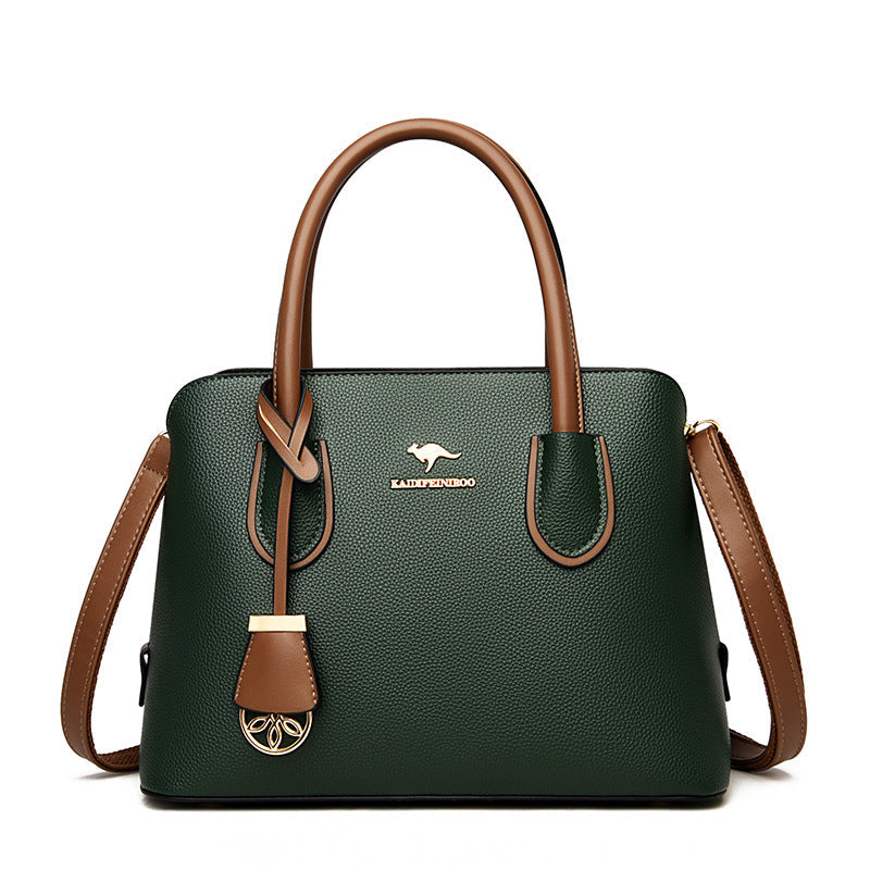 Elegante bolso de mano tipo cubo de gran capacidad para mujeres