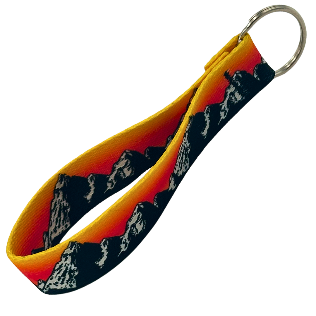 Mountaineer Orange Glow Key Fob - Outdoor Fashion Accessory - Korvel